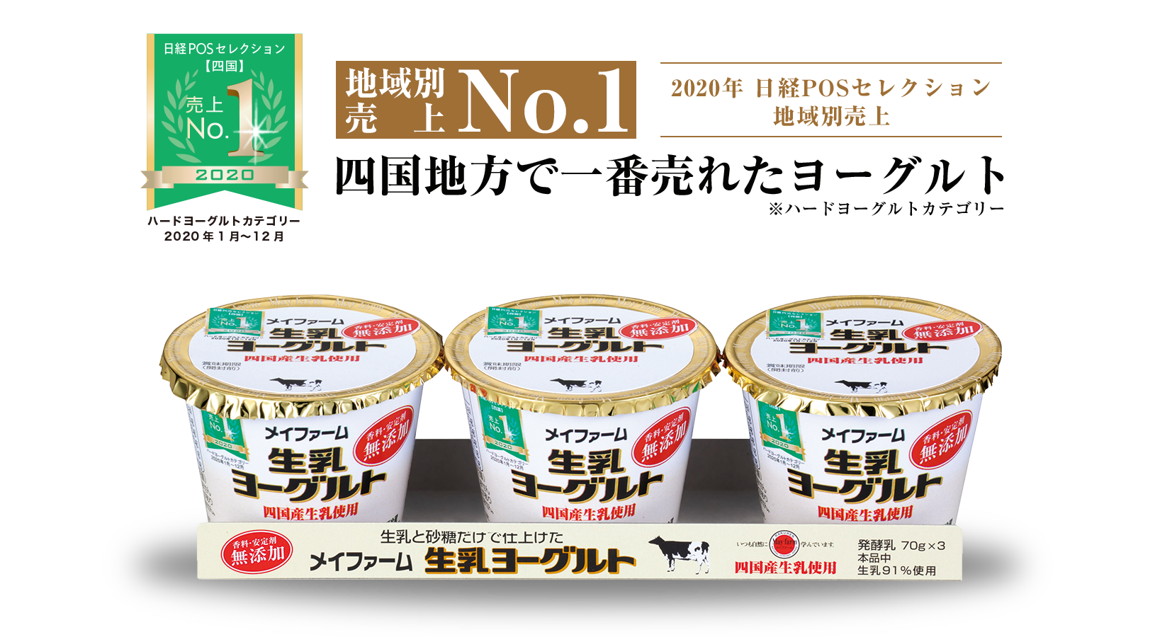 メイファーム生乳ヨーグルト 商品紹介 おいしさは いつも自然から らくれん